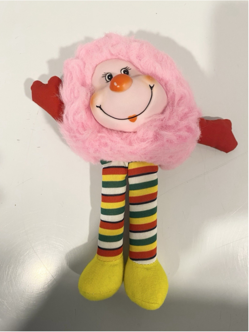 Vintage 1980s Ace Novelty Co Rainbow Brite Style Sprite Plush Carnival Prize 9”